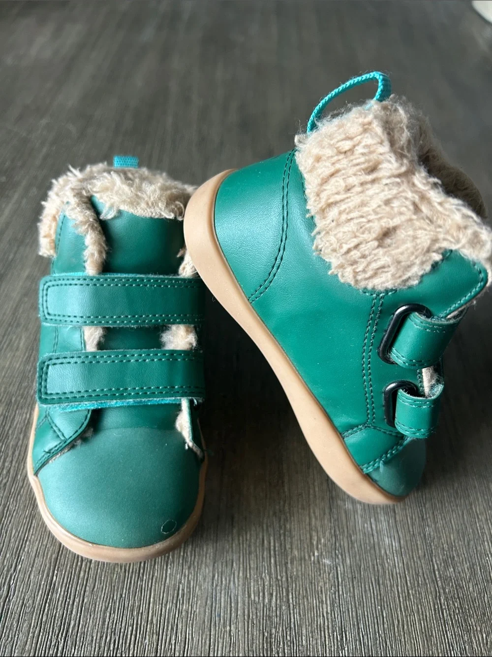 Ten Little Furry High Tops, Sz. 8, Gently Used.